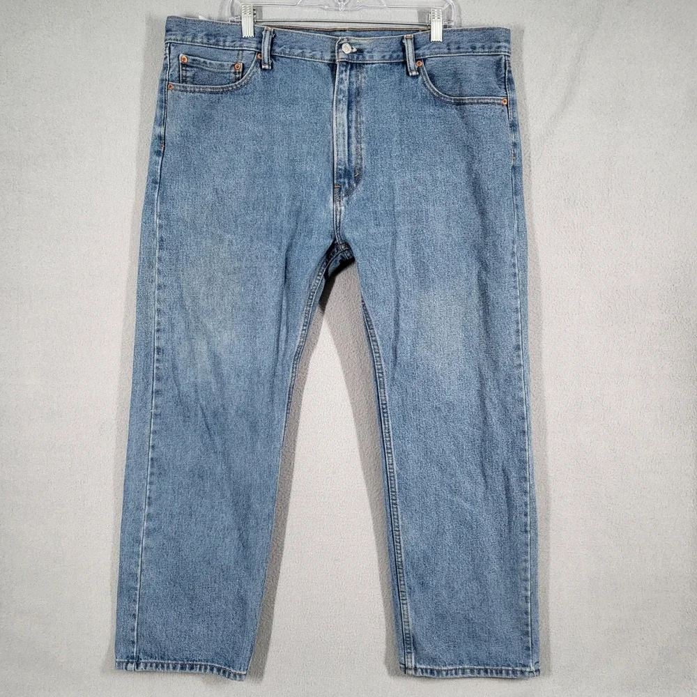 Levi's 505‎ Straight Fit Jeans Men's 42x30 Blue Denim Regular
